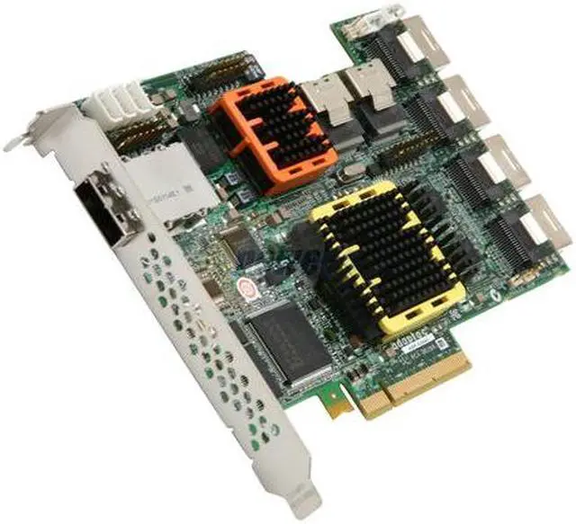 Adaptec RAID 52445 2258700-R SATA/SAS 28-port (24 internal 4 external) w/ 512MB cache memory Controller Card Single
