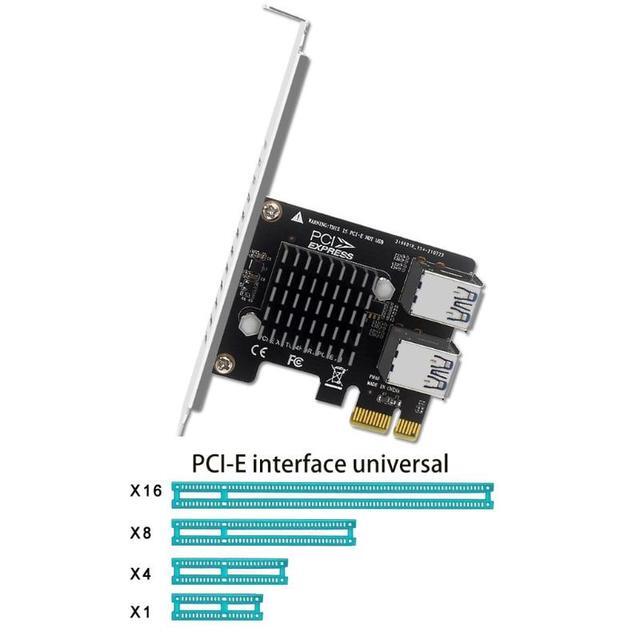 Add On Card PCI-E Extender Riser 1 To 4 PCI-E 1X Slots Graphics Card External Card PCI-E Adapter For Desktop Computer