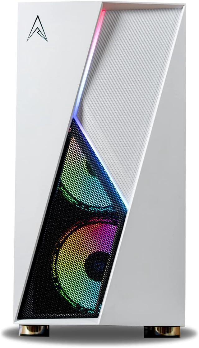 Allied Gaming Stinger Micro-ATX Tower Gaming Desktop Case: Tempered Glass Panel 3X ARGB Fans Pre-Installed LED ARGB Fans 1x USB 3.0 Ports 2X USB 2.2 Ports & Mesh Front Panel Airflow