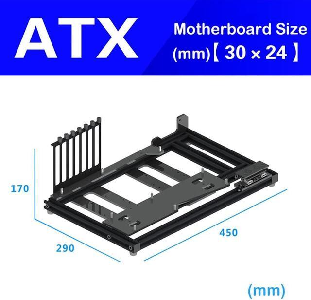 Aluminum Bracket PC Case Test Bench Open Air Computer Case For ATX Motherboard DIY Bare Frame ATX MATX ITX Chassis Support Intel AMD Graphics Card