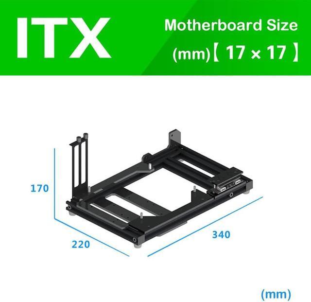 Aluminum Bracket PC Case Test Bench Open Air Computer Case For ITX Motherboard DIY Bare Frame ITX Chassis Support Intel AMD Graphics Card