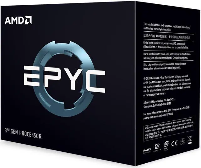 AMD EPYC 7002 (2nd Gen) 7F72 Tetracosa-core (24 Core) 3.20 GHz Processor - 192 MB L3 Cache - 3.70 GHz Overclocking Speed - Socket SP3 - 240 W - 48 Threads