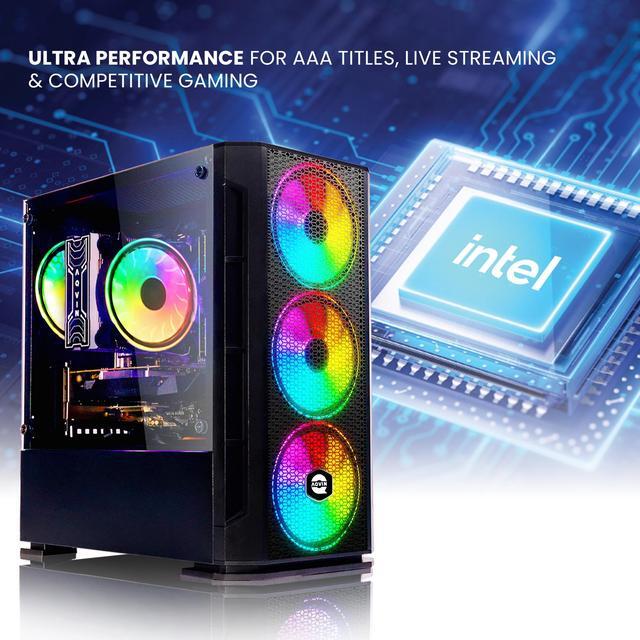 AQVIN - AQ10 Gaming PC - Windows 10 Pro - Intel I7 Up To 3.90GHz - GeForce GTX 1630 4GB - 32GB RAM - 2TB SSD - Windows 10 Pro