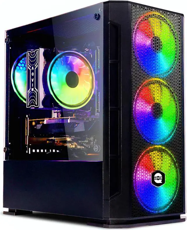 AQVIN - AQ10 Gaming PC - Windows 10 Pro - Intel I7 Up to 3.90GHz - GeForce GTX 1630 4GB - 32GB RAM - 1TB SSD - Windows 10 Pro