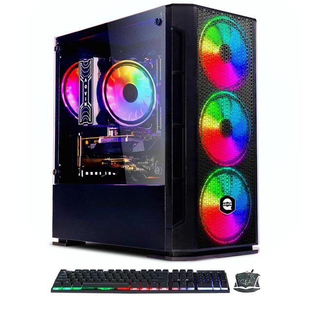 AQVIN - AQ10 Gaming PC - Windows 10 Pro - Intel I7 Up To 3.90GHz - GeForce GTX 1630 4GB - 32GB RAM - 1TB SSD - 24 -Inch Curved Gaming Monitor- Windows 10 Pro