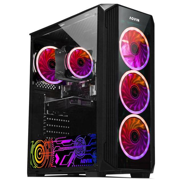 AQVIN ZForce Gaming PC - Intel Hexa-Core I7 Up To 4.60 GHz NVIDIA GeForce RTX 3060 12GB GPU Card 32GB DDR4 RAM 1TB NVMe SSD Windows 11 Pro Desktop Computer Built-in WIFI - 1 Year Warranty