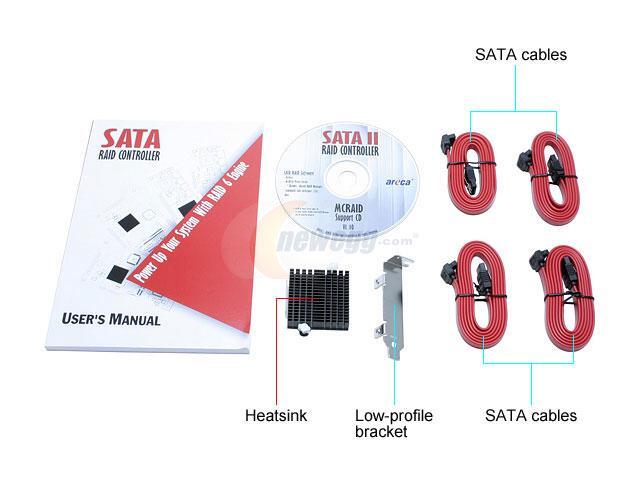 Areca ARC-1110 PCI-X 64bit/133MHz SATA II (3.0Gb/s) Controller Card