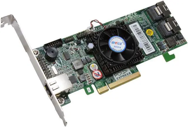 ARECA ARC-1222 ARC-1222-SAS 8-PORT SAS/SATA II 3Gbps CONTROLLER RAID PCIe