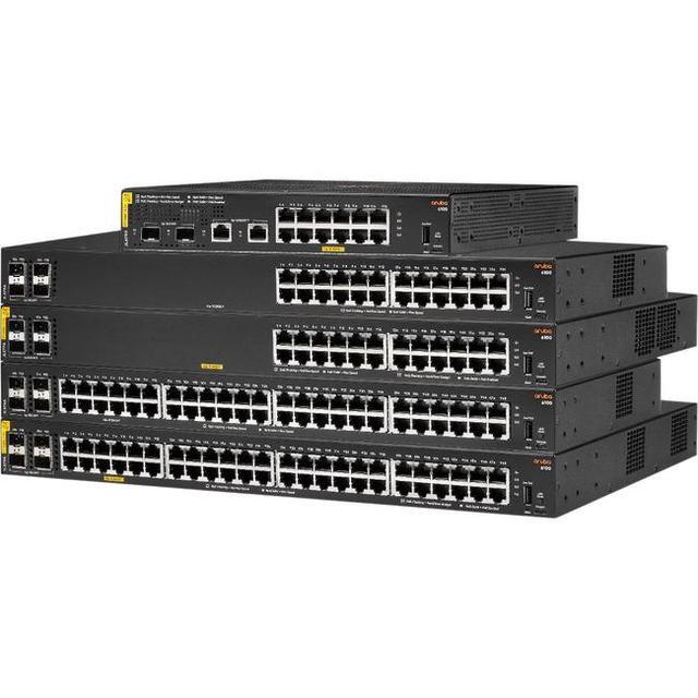 Aruba 6100 24G Class4 PoE 4SFP+ 370W Switch - 24 Ports - Manageable - 3 Layer Supported - Modular - 370 W PoE Budget - Twisted Pair Optical Fiber - PoE Ports - 1U High - Rack-mountable Wall Mountabl