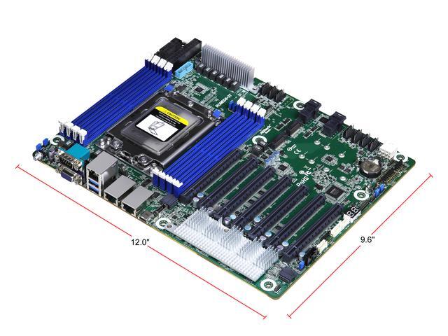 Asrock Rack ROMED8-2T Server Motherboard AMD EPYC 7003 (with AMD 3D V-Cache Technology)/7002 Series Processors SP3 (LGA 4094) Dual 10GbE