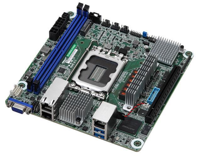 ASRock Rack Server Motherboard EC266D2I-2T/AQC Mini-ITX 2x 10GLan Single Socket V1 (LGA 1700) Intel Xeon E-2400 Series