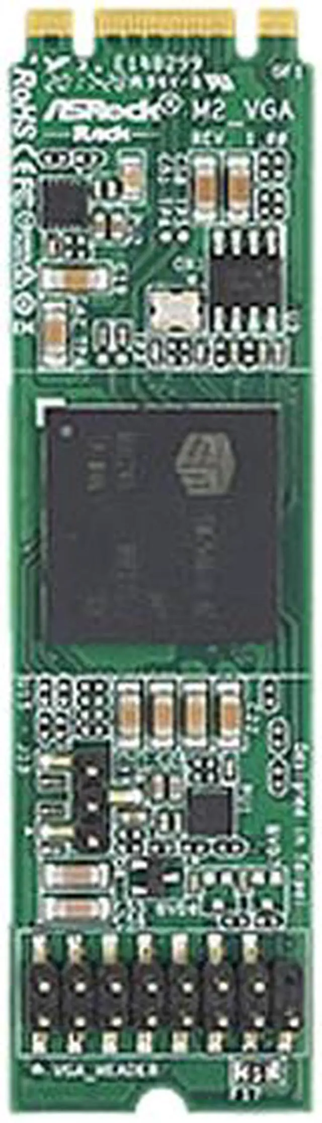 Asrock Rack Server Riser Card/Accessories M2_VGA M.2 2280 B+M key VGA module