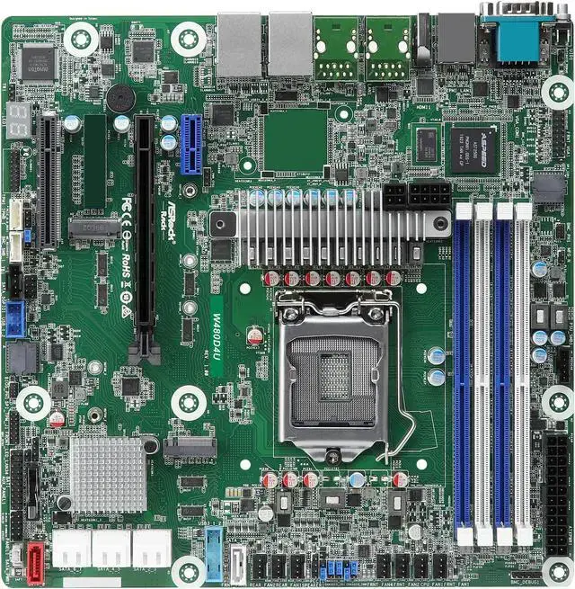 AsRock Rack W480D4U mATX Server Motherboard Intel LGA 1200 Xeon W-1200 00 W480