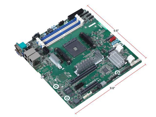 AsRock Rack X570D4U Micro-ATX Server Motherboard AMD AM4 PGA 1331 Dual GLAN