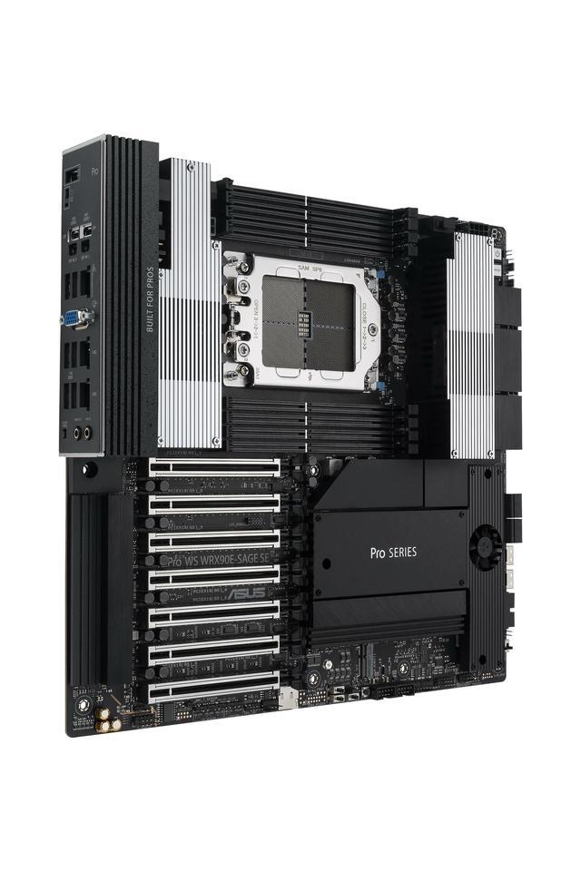 ASUS PRO WS WRX90E-SAGE SE AMD WRX90 Threadripper PRO 2 X Intel X7100-AT2 Dual 10Gb + 1x RTL8211F 1Gb/ USB 3.2 Gen2 X6