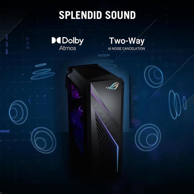 ASUS ROG G16CH (2024) Gaming Desktop PC Intel® Core I7-14700F NVIDIA® GeForce RTX 4060Ti DUAL 1TB PCIe® Gen4 SSD 32GB DDR5 RAM Windows 11 G16CHR-AS766Ti