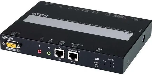 ATEN 1-Local/Remote Share Access Single Port VGA KVM over IP Switch CN9000