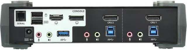 Aten 2-Port USB 3.0 4K DisplayPort MST KVMP Switch (Cables Included)