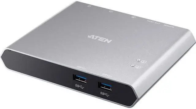 Aten 2-Port USB-C Gen 1 Dock Switch with Power Pass-through US3310