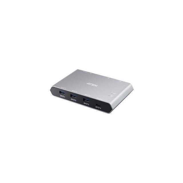 ATEN 2-Port USB-C Gen 2 Sharing Switch With Power Pass-through US3342