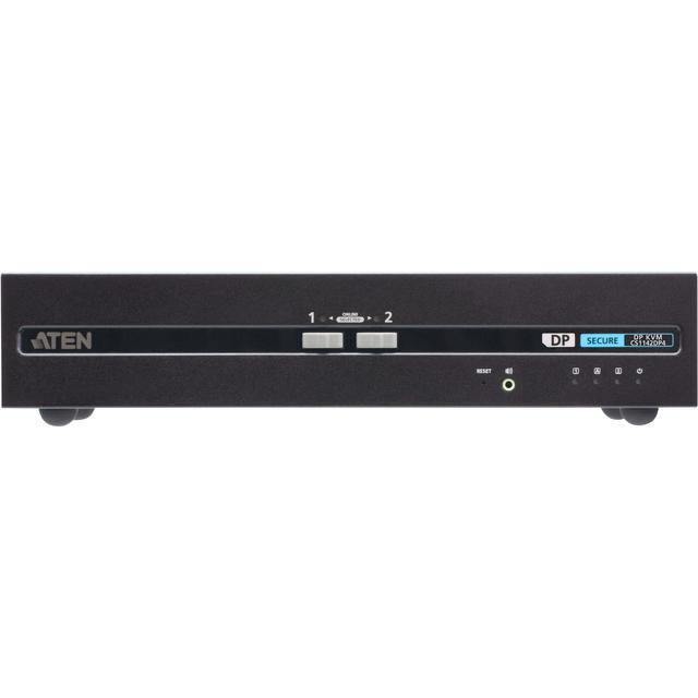 ATEN 2-Port USB DisplayPort Dual Display Secure KVM Switch (PSD PP V4.0 Compliant) - 2 Computer(s) - 1 Local User(s) - 3840 X 2160 - 50 Hz 60 Hz - 4 X USB - 6 X DisplayPort CS1142DP4