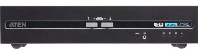 ATEN 2-Port USB DisplayPort Dual Display Secure KVM Switch (PSD PP v4.0 Compliant) - 2 Computer(s) - 1 Local User(s) - 3840 x 2160 - 50 Hz 60 Hz - 4 x USB - 6 x DisplayPort CS1142DP4