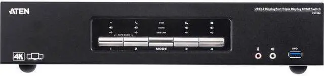 Aten 4-Port Usb3.0 4K Displayport Triple Display Kvmp Switch