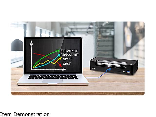 ATEN 4K 3-Port USB-C And DisplayPort KVM Switch / Hybrid KVMP Switch (CS1953)