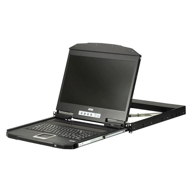 Aten CL3100 LCD KVM 18.5" Console With Standard Rack Mount Kit CL3100NX