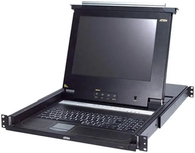 ATEN CL5716M 17" LCD 16 Port PS/2 USB Combo KVM with Peripheral Sharing Technology