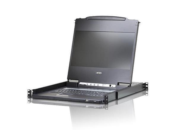 ATEN CL6700MW 17" WideScreen Full HD LCD Console Support DVI HDMI VGA
