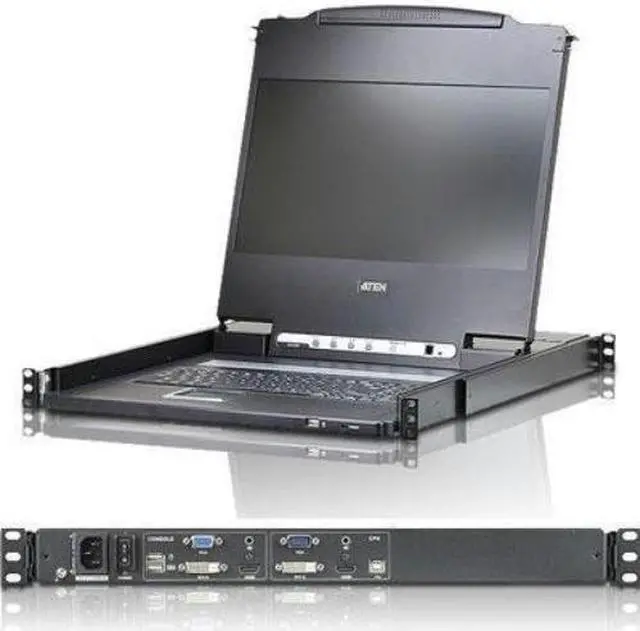 ATEN CL6700MW 17" wideScreen Full HD LCD console support DVI HDMI VGA