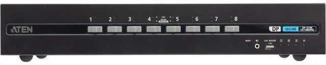 ATEN CS1148DP4C 8-Port USB DisplayPort Dual Display Secure KVM Switch with CAC