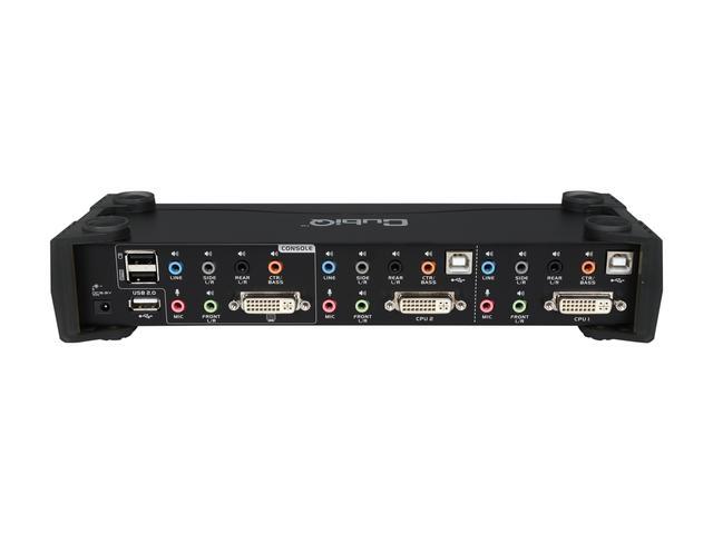 ATEN CS1782A 2-port DVI Dual Link KVM With USB Peripheral And Audio Support