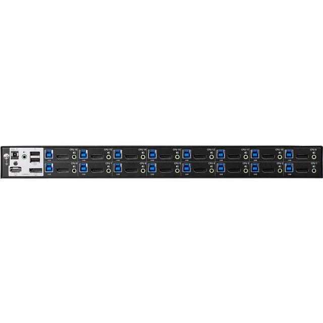 ATEN CS19216 16-Port USB 3.0 4K DisplayPort KVM Switch With Rack Mounting Kit