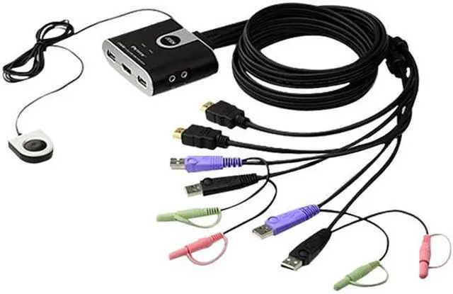 ATEN CS692 2-Port USB HD Video/Audio KVM Switch