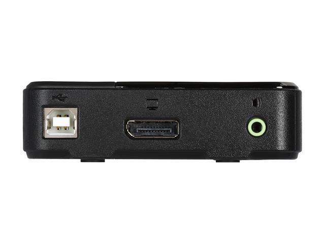 ATEN CS782DP 2-Port UHD 4K USB DisplayPort KVM Switch - Allows To Access Two 4K-enabled Computers From A Single USB Keyboard USB Mouse And DisplayPort Video Console