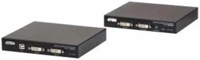 ATEN USB DVI Dual View HDBaseT 2.0 KVM Extender 1920 x 1200 100 m-TAA Compliant