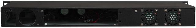 Athena Power RM-1U100D Black Aluminum/Steel 1U Rackmount Server Case 1 Externa