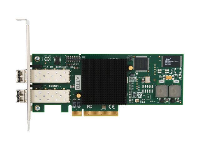 ATTO CTFC-82EN-000 PCI-Express 2.0 X8 Fibre Channel Dual-Channel 8Gb/s Fibre Channel PCIe 2.0 Host Bus Adapter