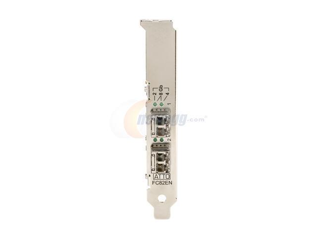 ATTO CTFC-82EN-000 PCI-Express 2.0 X8 Fibre Channel Dual-Channel 8Gb/s Fibre Channel PCIe 2.0 Host Bus Adapter