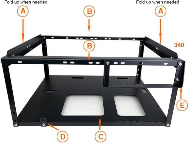 ATX Open Chassis Case Rack DIY Gaming Computer Case For EATX MATX ITX Motherboards Supports X79 X99 Dual Channels Stackable PC Case Open Frame