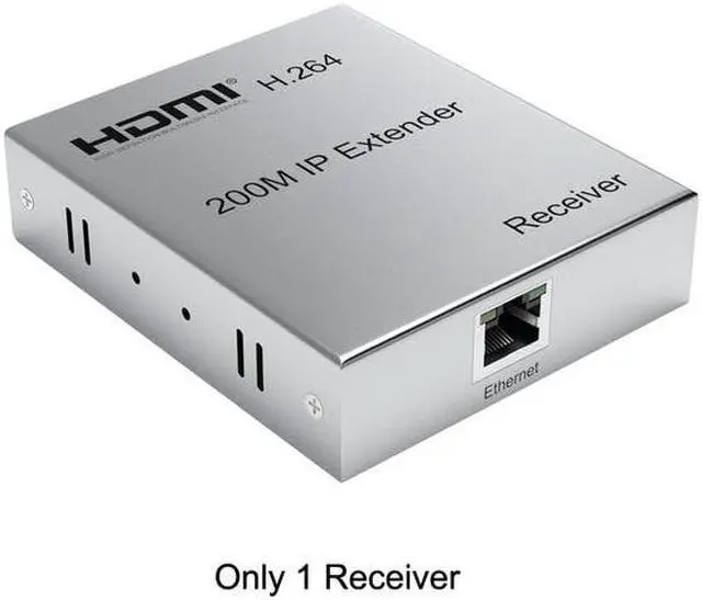 (AU Plug)(1 RX)200M HDMI Extender over IP Ethernet Cat6 HDMI Matrix Extender Support Many Transmitter to Many Receiver Through Network Switch