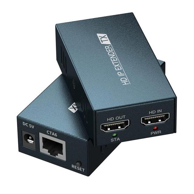 (AU Plug)(1 RX Only)150M IP HDMI Extender Over Rj45 Cat5e Cat6 HDMI Ethernet Extender Transmitter 1080P Support 1 TX To Multi RXs Via Network Switch