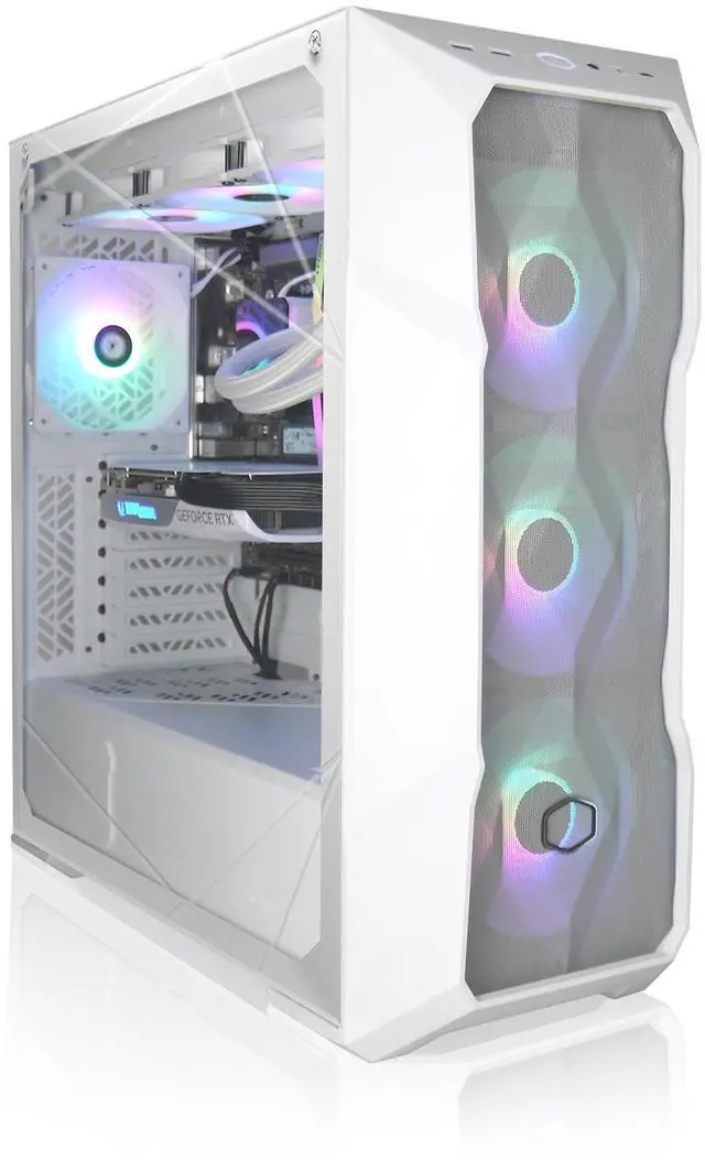 AVGPC Blizzard Gaming PC - AMD Ryzen 7 7800X3D Radeon RX 9070 XT 16G 32GB 6000MHz DDR5 2TB NVME M.2 SSD 360mm Liquid Cooler ARGB Fans Wifi/AC White Case Windows 11