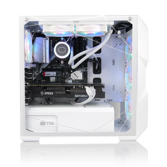 AVGPC Blizzard Gaming PC - Intel Core I9 11900KF NVIDIA GeForce RTX 5060 Ti 32GB DDR4 1TB NVME M.2 SSD 360mm Liquid Cooler ARGB Fans Wifi/AC TD500 Mesh White Case Windows 11 Home I9 5060 Ti