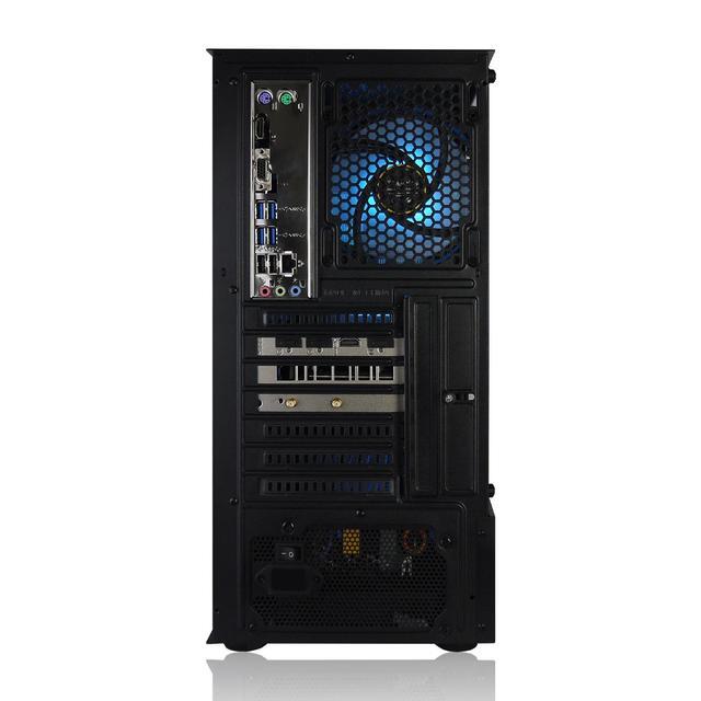 AVGPC Max Gaming PC - AMD RYZEN 5 5600X 6-Core Nvidia GeForce RTX 5060 8G VRAM 16GB RAM 1TB M.2 NVMe SSD AIO Heat-pipes Cooler Windows 11 Black