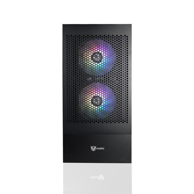 AVGPC Max Gaming PC - AMD RYZEN 7 5700X 8-Core Nvidia GeForce RTX 5060 32GB RAM 1TB M.2 NVMe SSD Heat-pipe Cooler Windows 11 Black
