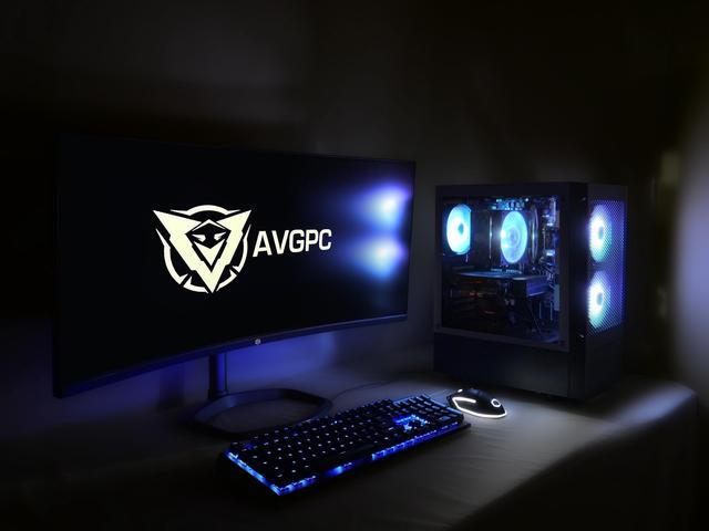 AVGPC Max Gaming PC - Intel I5 11400F Nvidia GeForce RTX 5060 16GB RAM 1TB M.2 NVMe SSD Windows 11 Home Black