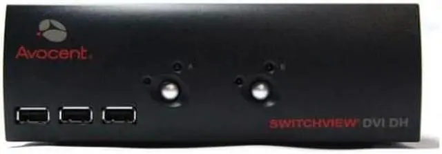 Avocent 2SVDVI30BND1-001 2-Port SwitchView USB Dual-Head DVI 3 SW KVM Switch (NOB)